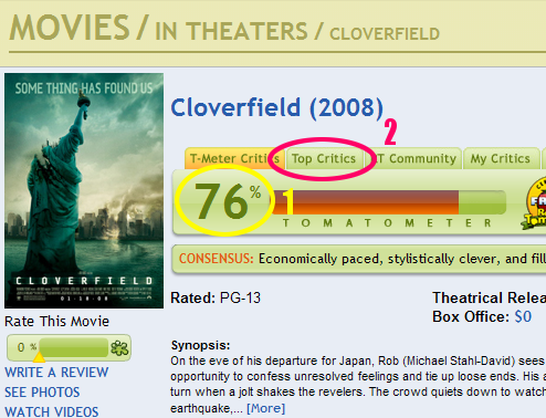 New Rotten Tomatoes Layout - All Reviewers